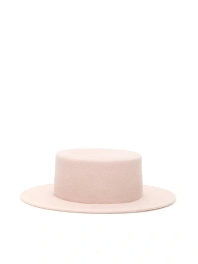 Shop Maison Michel Kiki Hat In Baby Pink (pink)