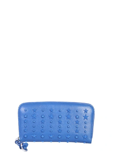 Shop Jimmy Choo Filipa Wallet In Blu