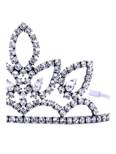 Shop Saint Laurent Crown In Silver