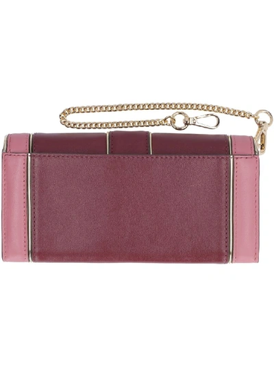 Shop Michael Kors Whitney Quilted Leather Wallet In Burgundy