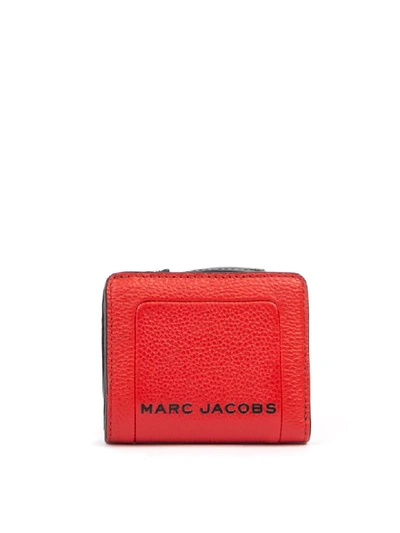 Shop Marc Jacobs Mini Compact Red Leather Wallet