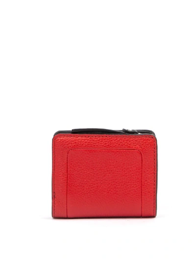 Shop Marc Jacobs Mini Compact Red Leather Wallet