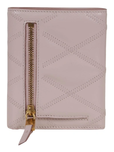 Shop Givenchy Gv3 Trifold Wallet In Pale Pink