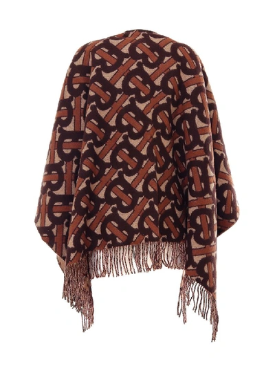 Shop Burberry Cape In Brown