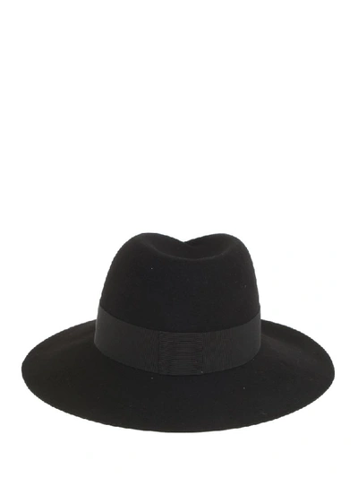 Shop Maison Michel Cap In Black