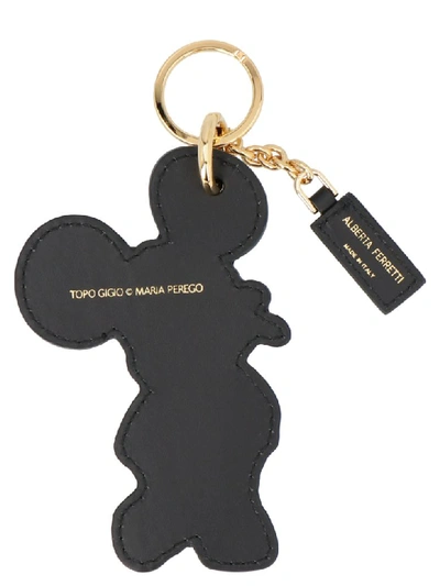 Shop Alberta Ferretti Top Gigio Keyring In Black