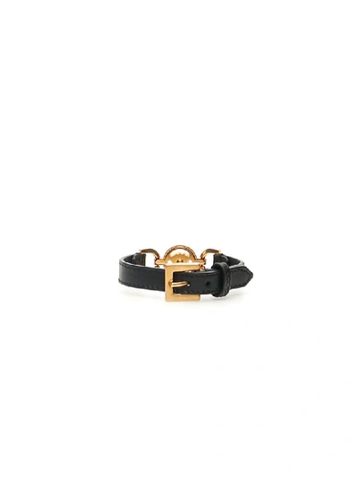 Shop Versace Oro Tribute Bracelet In Nero Oro Tribute (black)