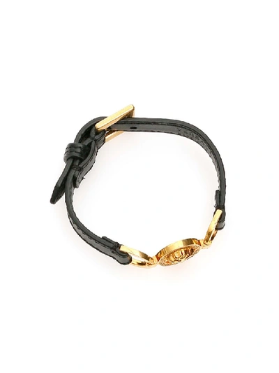 Shop Versace Oro Tribute Bracelet In Nero Oro Tribute (black)