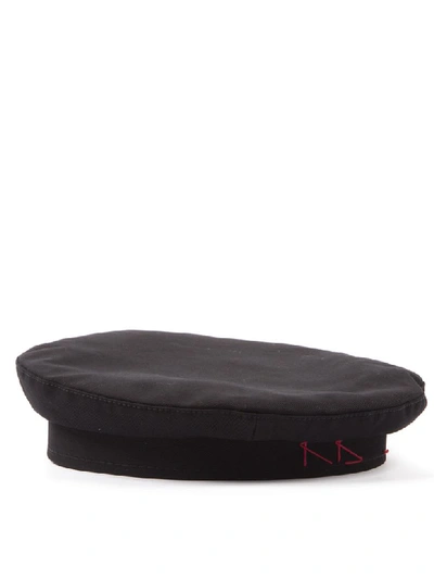 Shop Ruslan Baginskiy Ebroidered Logo Black Wool Hat