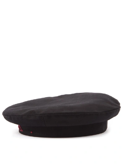 Shop Ruslan Baginskiy Ebroidered Logo Black Wool Hat