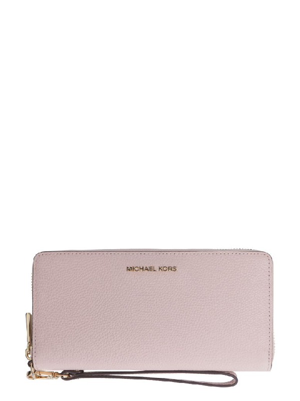 leather continental wristlet michael kors