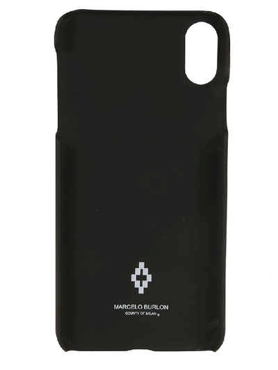 Shop Marcelo Burlon County Of Milan Leopard Wings Xs Phone Case In Black/multicolor