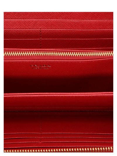 Shop Prada Wallet In Red