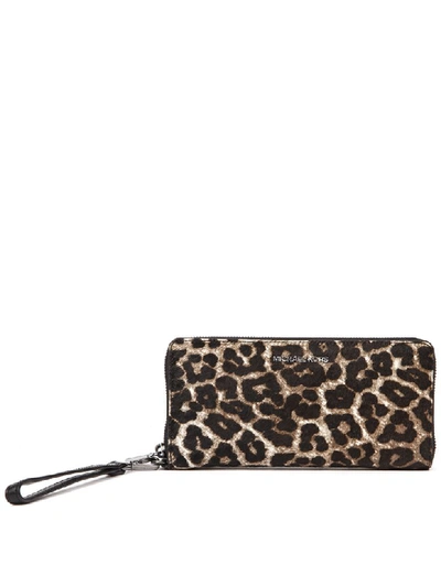 Shop Michael Michael Kors Jet Set Travel Leopard Leather Wallet