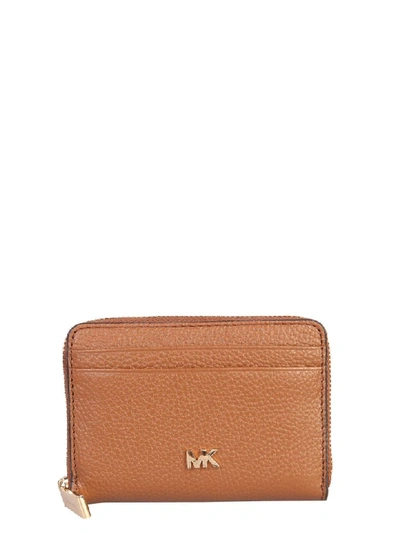 Shop Michael Michael Kors Mott Wallet In Marrone