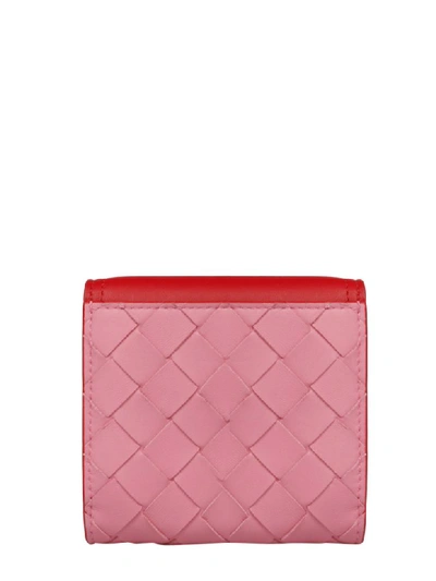 Shop Bottega Veneta Wallet In Pink & Purple