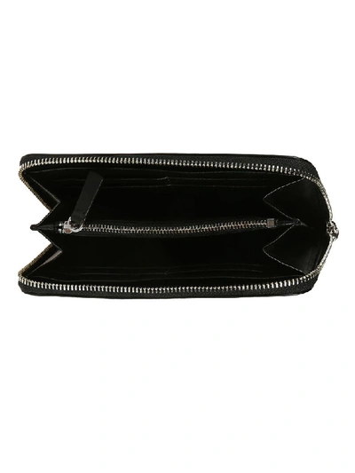 Shop Kenzo Logo Patch Zip Around Wallet In Black