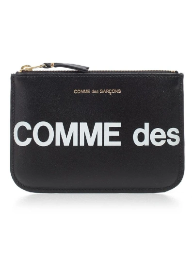 Shop Comme Des Garçons Wallet Huge Logo In Black