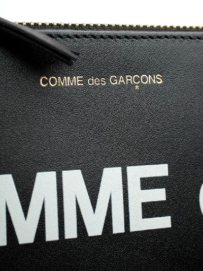 Shop Comme Des Garçons Wallet Huge Logo In Black