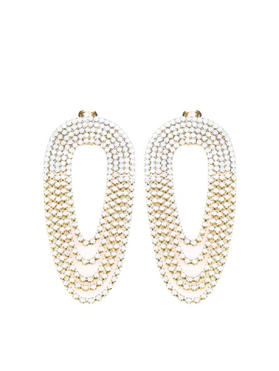 Shop Silvia Gnecchi Liberty Earrings In White