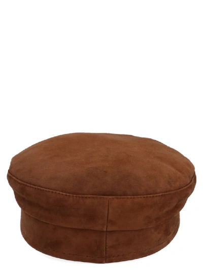 Shop Ruslan Baginskiy Baker Boy Hat In Brown