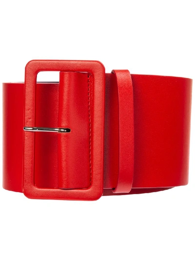 Shop Msgm Hiking Belt In Rosso