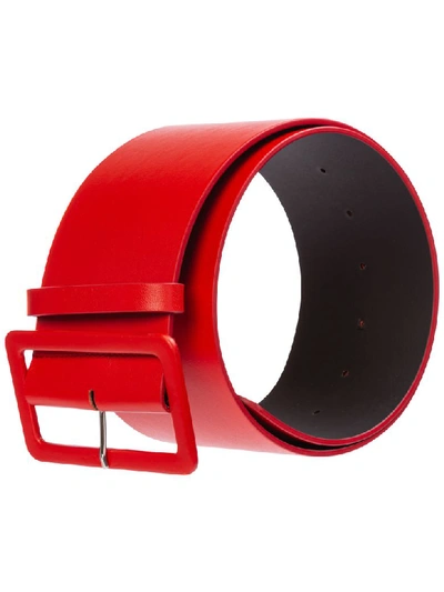 Shop Msgm Hiking Belt In Rosso