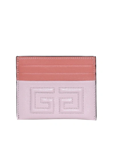 Shop Givenchy 2g Cardholder In Pale Pink