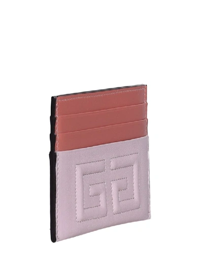 Shop Givenchy 2g Cardholder In Pale Pink