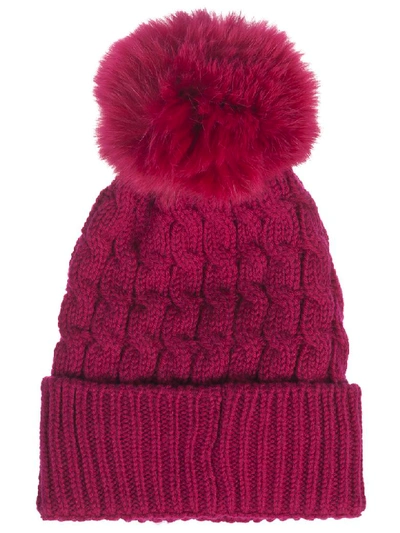 Shop Moncler Fur Ball Beanie