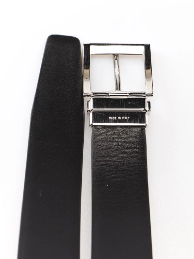 Shop Prada Belt Bicolor In Z Bianco/nero