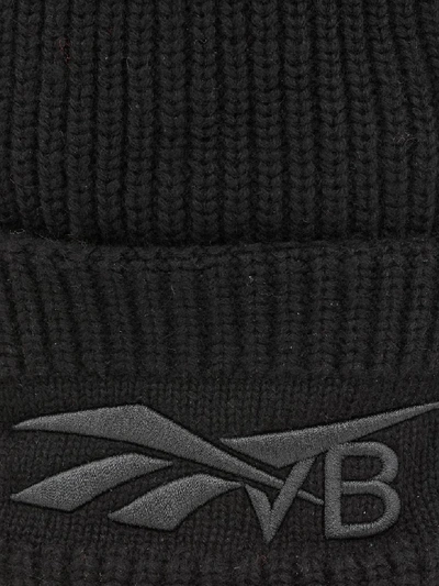 Shop Victoria Beckham Beanie Hat In Black