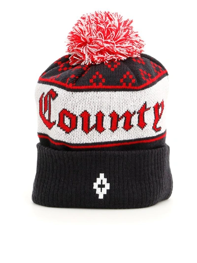 Shop Marcelo Burlon County Of Milan Red Sox Pom Pon Hat In Red Multi (blue)
