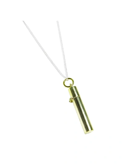 Shop Ambush Pill Case Necklace In Ltgn Light Green