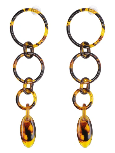 Shop Cult Gaia Odette Earrings In Brown