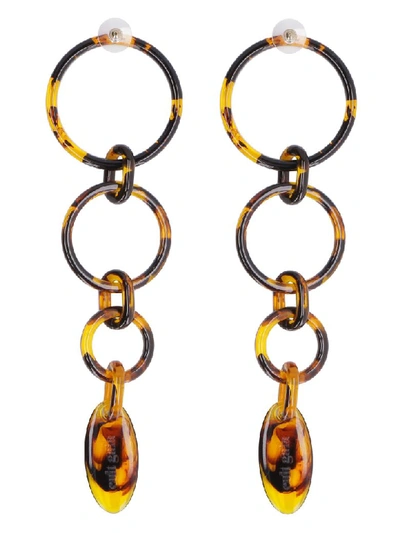 Shop Cult Gaia Odette Earrings In Brown