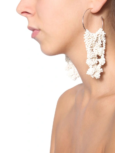 Shop Isabel Marant Coconut Earrings In Bianco