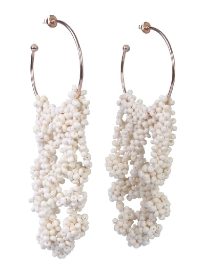 Shop Isabel Marant Coconut Earrings In Bianco