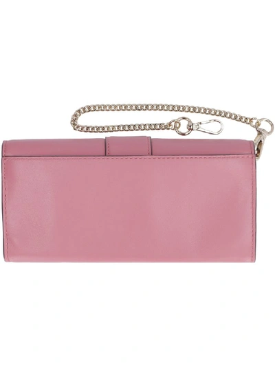 Shop Michael Kors Whitney Leather Wallet In Pink