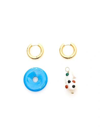 Shop Timeless Pearly Mismatched Earrings In Variante Abbinata (white)