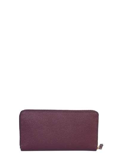Shop Tory Burch Robinson Continental Wallet In Bordeaux