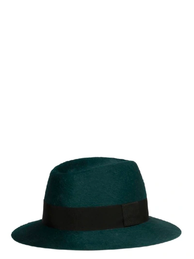 Shop Saint Laurent Hat In Green