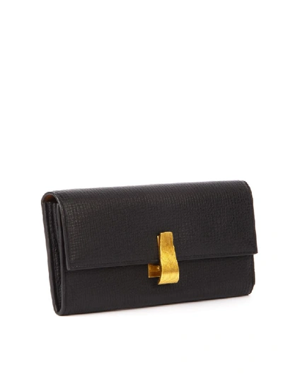 Shop Bottega Veneta Black Leather Wallet