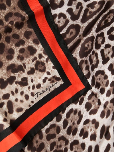 Shop Dolce & Gabbana 90x90 Twill Foulard In Multicolor