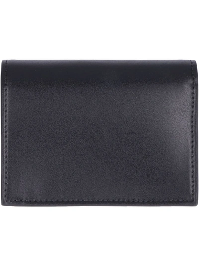 Shop Ferragamo Vara Bow Leather Card Holder In Black