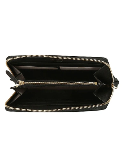 Shop Jimmy Choo Pippa Zip Around Wallet In Black