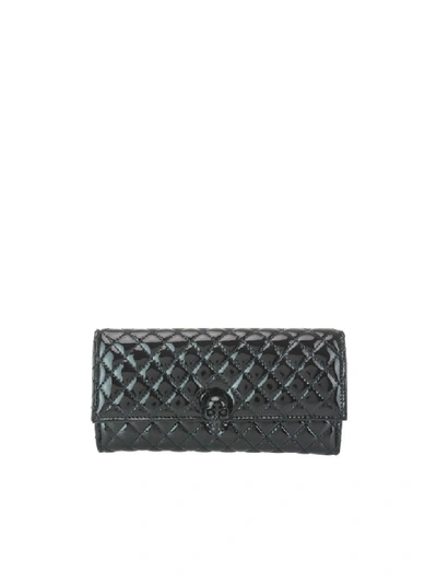 Shop Alexander Mcqueen Skull Continental Wallet In Black