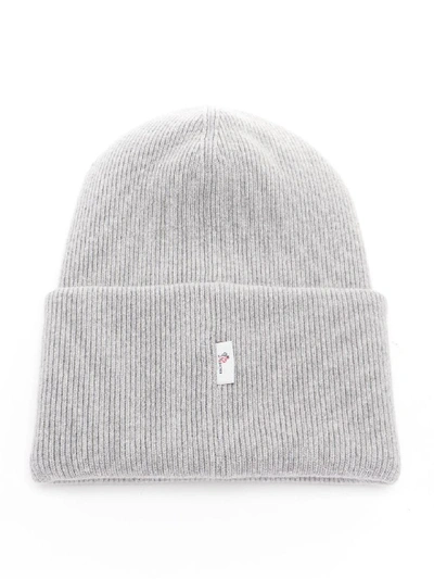 Shop Moncler Hat Tricot In Grey