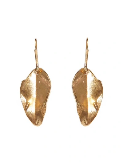 Shop Marni Piuma Earring In Gold