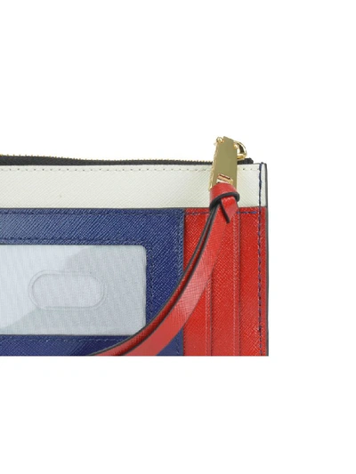 Shop Marc Jacobs Snapshot Top Zip Multi Wallet In White